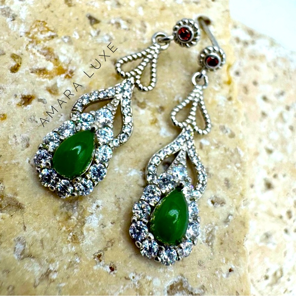 Jade Dangle Earrings